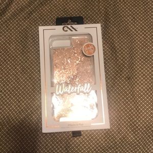 Gold Casemate glitter waterfall case